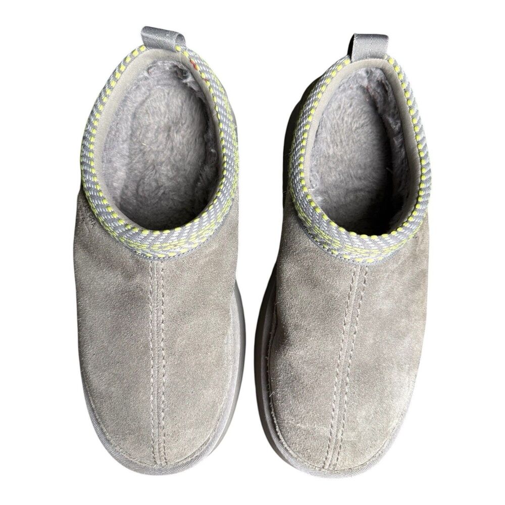 Ugg Koolaburra Women's Burree Grey Platform Slipper Cloud Size 10 Style#1159750